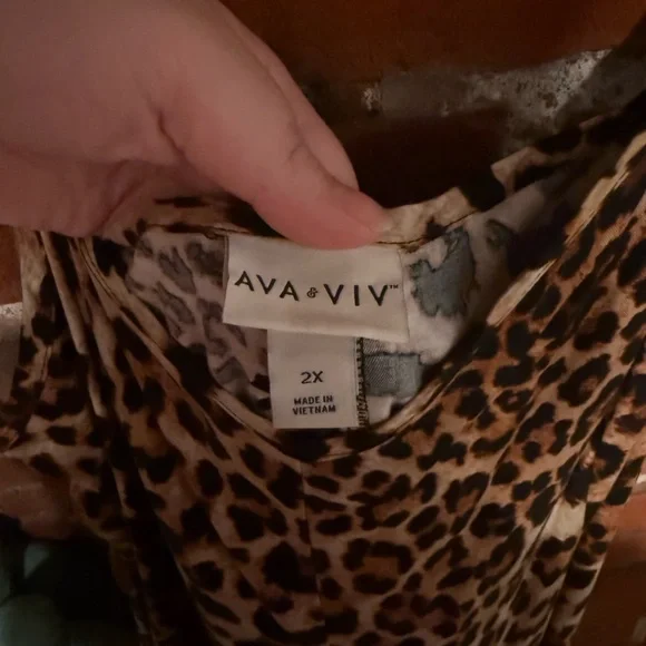 Leopard Print Ava & Viv Sun Dress - Picture 4 of 8